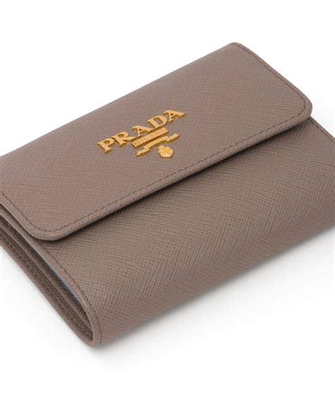 prada wallet leather peeling|small saffiano leather wallet Prada.